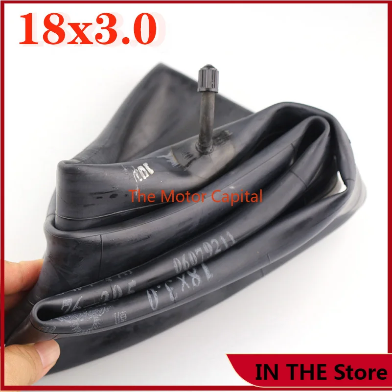 18 x 3.0 with a bent Valve fits many gas electric scooters and e-Bike 18x3.0 inner tube