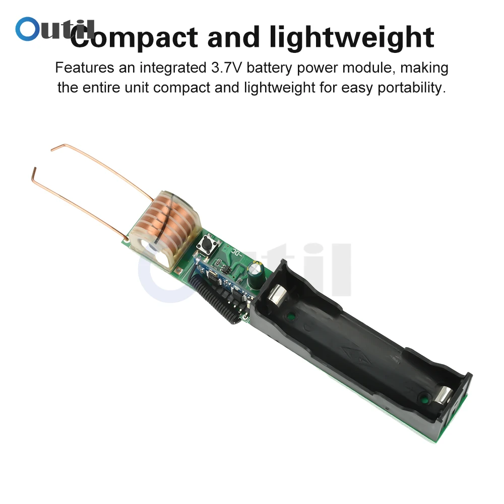 Modul Pengapian Jarak Jauh Generator Tegangan Tinggi dengan Kontrol Nirkabel 50M Konverter Peningkat Pelepasan Busur Stabil Output 15KV