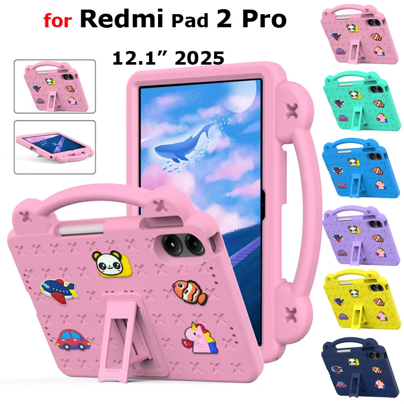 

Shockproof EVA Kids Safe Case for Xiaomi Redmi Pad 2 Pro 12.1 2025 12.1 inch Tablet Cover