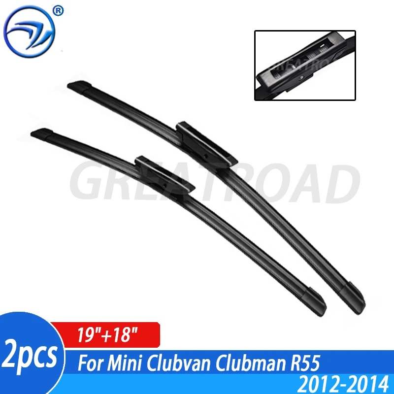 Wiper LHD Front Wiper Blades For Mini Clubvan Clubman R55 2013 2014 Windshield Windscreen Front Window 19