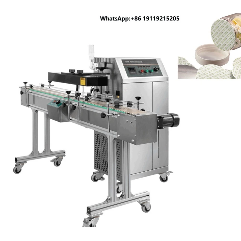Automatic PP PET Plastic Glass Bottle Jar Sealer Packing Product Aluminum Foil Induction Sealing Machine