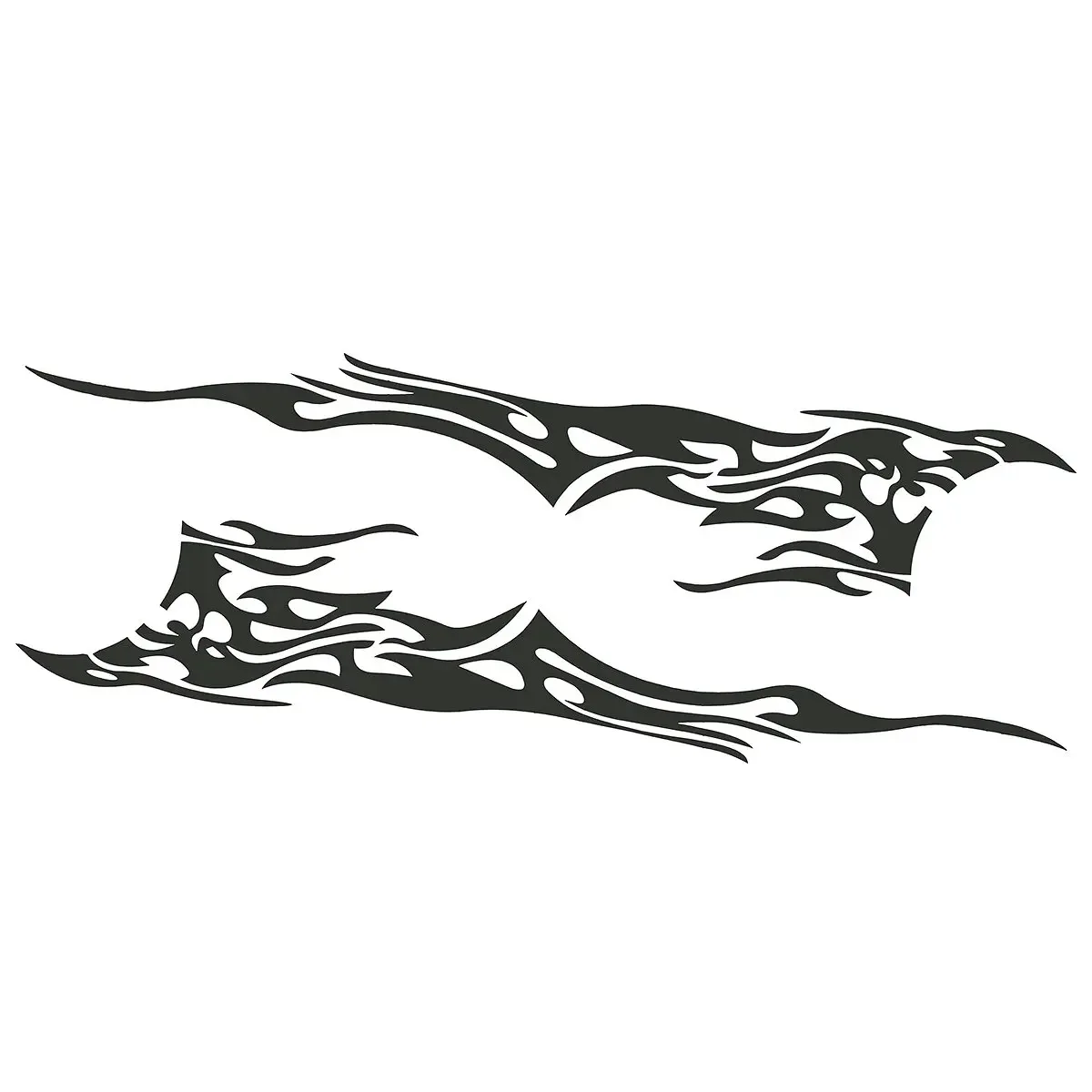 Car Sticker Motor Side Body Vinyl Sticker Flame Big Graphic Decal DIY Decorative PVC Waterproof Sunscreen 15 cm