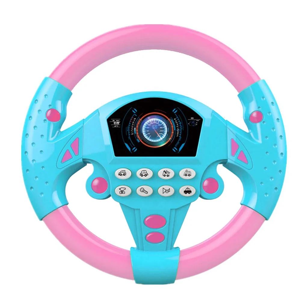 Children\'s Toy Simulation Copilots Steering Wheel Toys Car Remote Control Toys Early Education Learning Sounding Toys Kids Gifts