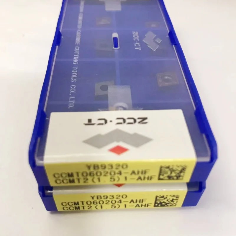 Cnc Carbide Insere Turning Blade Ferramentas de Corte de Precisão Zcc.ct Ccmt060204-ahf Yb9320 Ccmt060208-ahf Yb9320 10 Pcs de Alta Qualidade