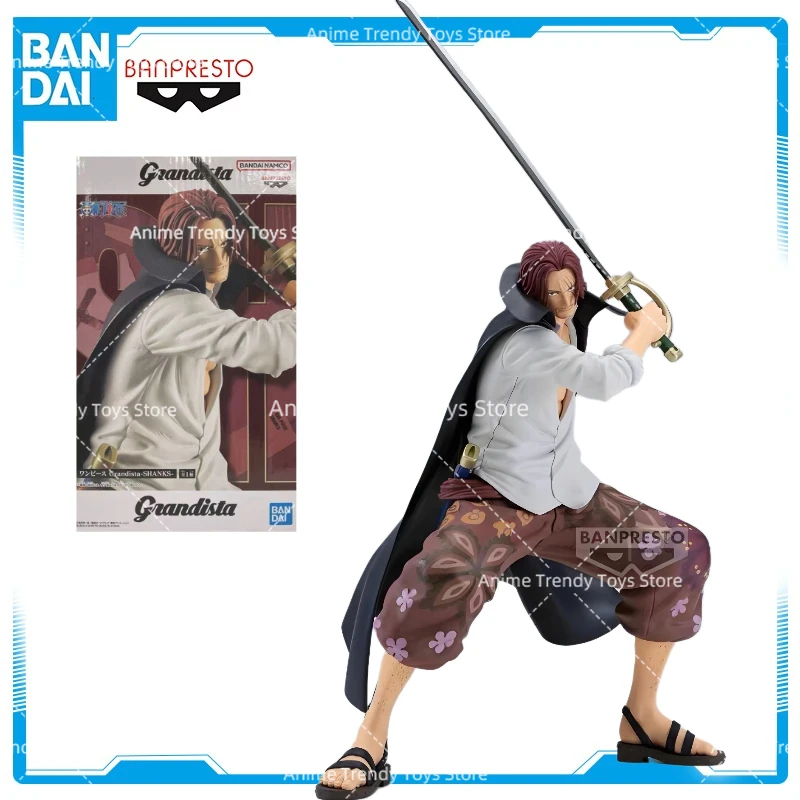 

В наличии оригинальная цельная Коллекционная фигурка Bandai Banpresto Grandista Shanks, аниме, фигурки, модель, подарки, 22 см, WY