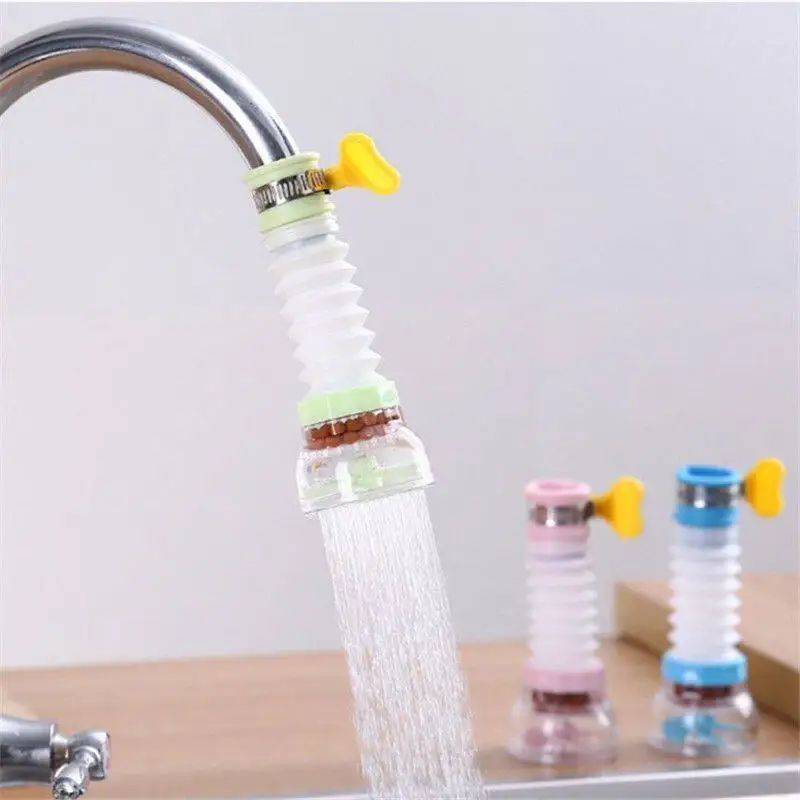 8cm to 12cm Kitchen Universal Splash Proof Faucet Filter Extender 360 Rotating Telescopic Shower Head Household Sink Accessories