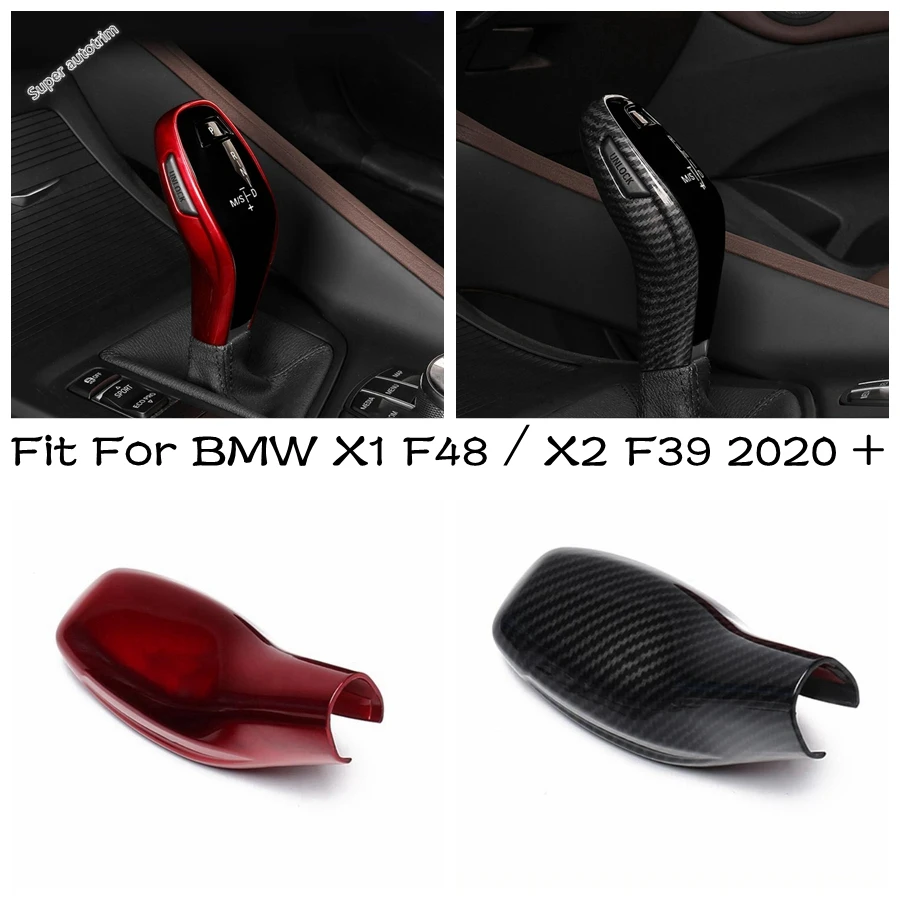 

Transmission Gear Shift Stick Cover Trim 1PCS For BMW X1 F48 / X2 F39 2020 2021 Carbon Fiber Interior Modification Accessories