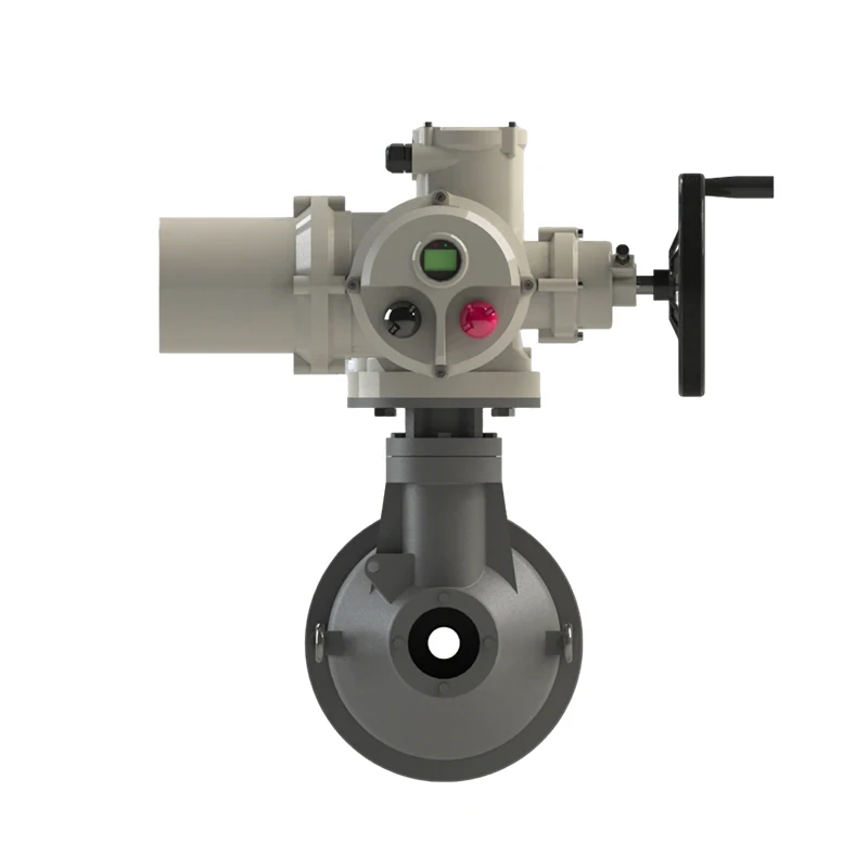 Electric Bevel Gear Actuator OEM Multi Turn Electric Motorized Actuator in Power Plant Feedback Signal 4-20mA DC