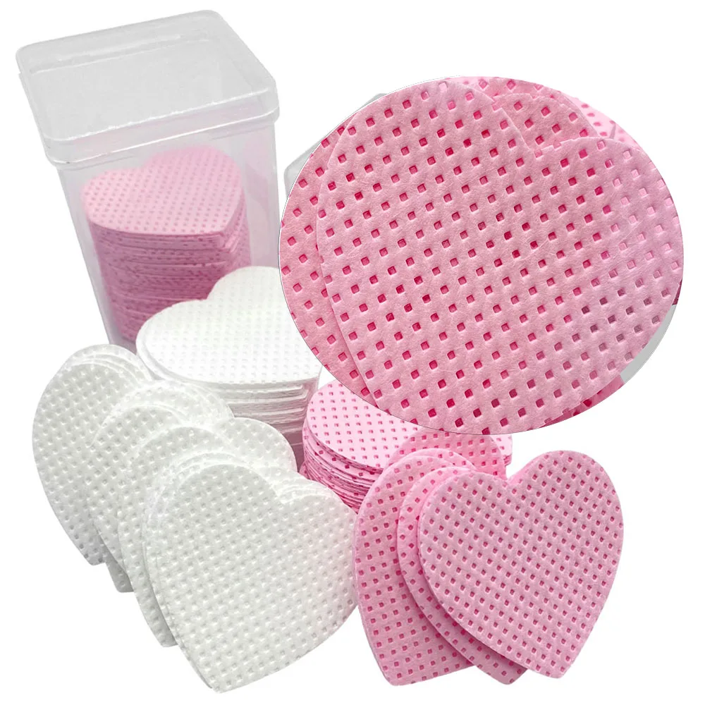 200 個綿ワイプ使い捨て糸くずの出ない紙まつげエクステンション接着剤リムーバーパッドクリーニングワイプ化粧品メイクアップツール