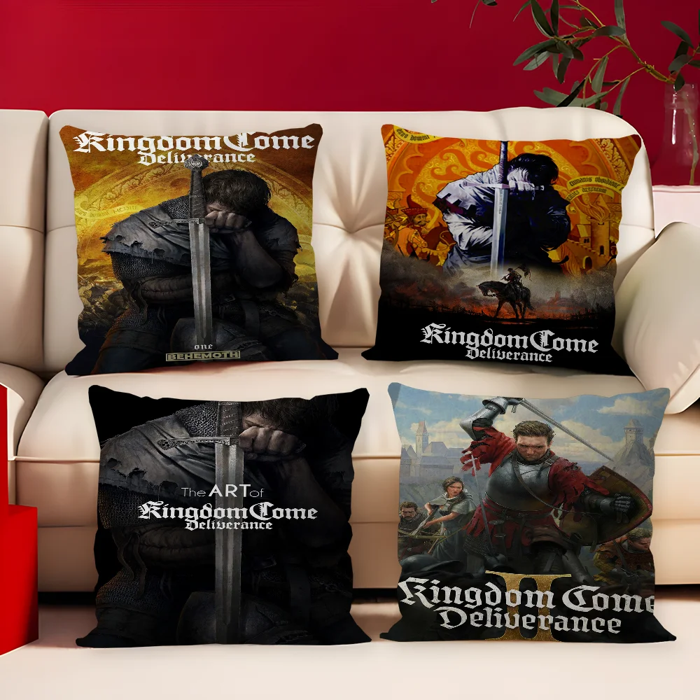 

Game K-Kingdom Come D-Deliverance Pillow Cushion Cover Pillowcase Living Room Sofa Home Decor Customized