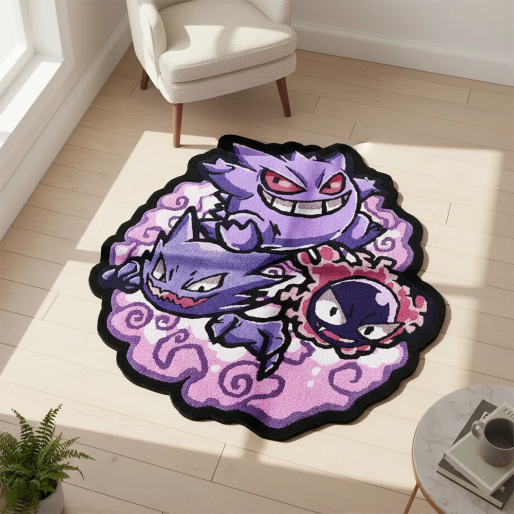 Anime Pokemon Rug, Gengar Haun - Accessories For Your Gaming Room 评论和价格