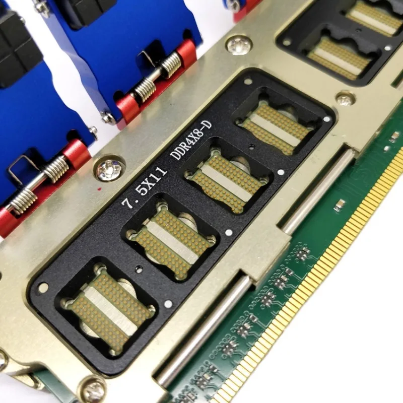 DDR4 8-channel Memory Chip Test Socket 8-bit RAM Testing Jig Conductive Adhesive