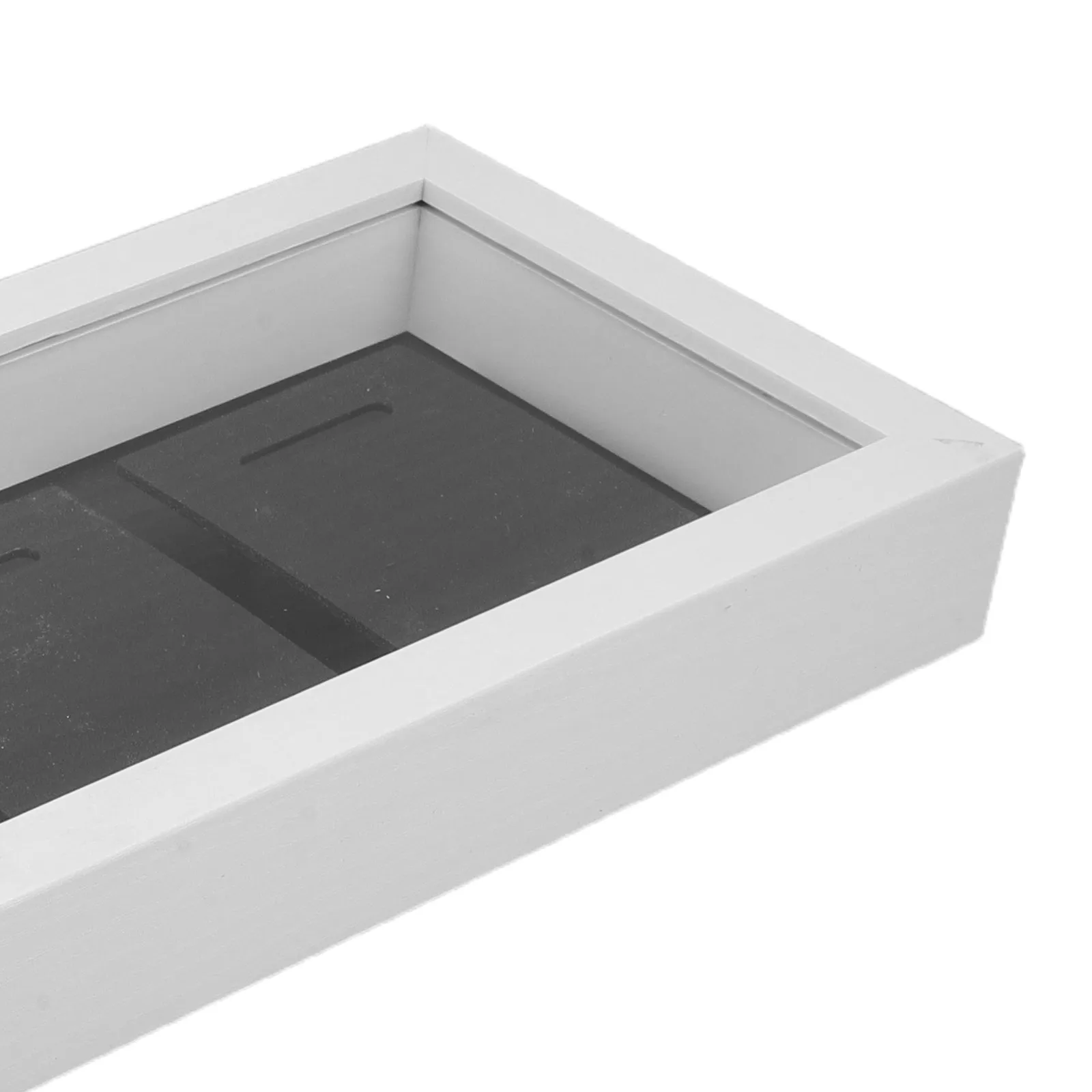 4-Slot Wooden Medal Display Case – Dustproof Shadow Box Frame for Sports Badges, School Awards & Wall Organizer
