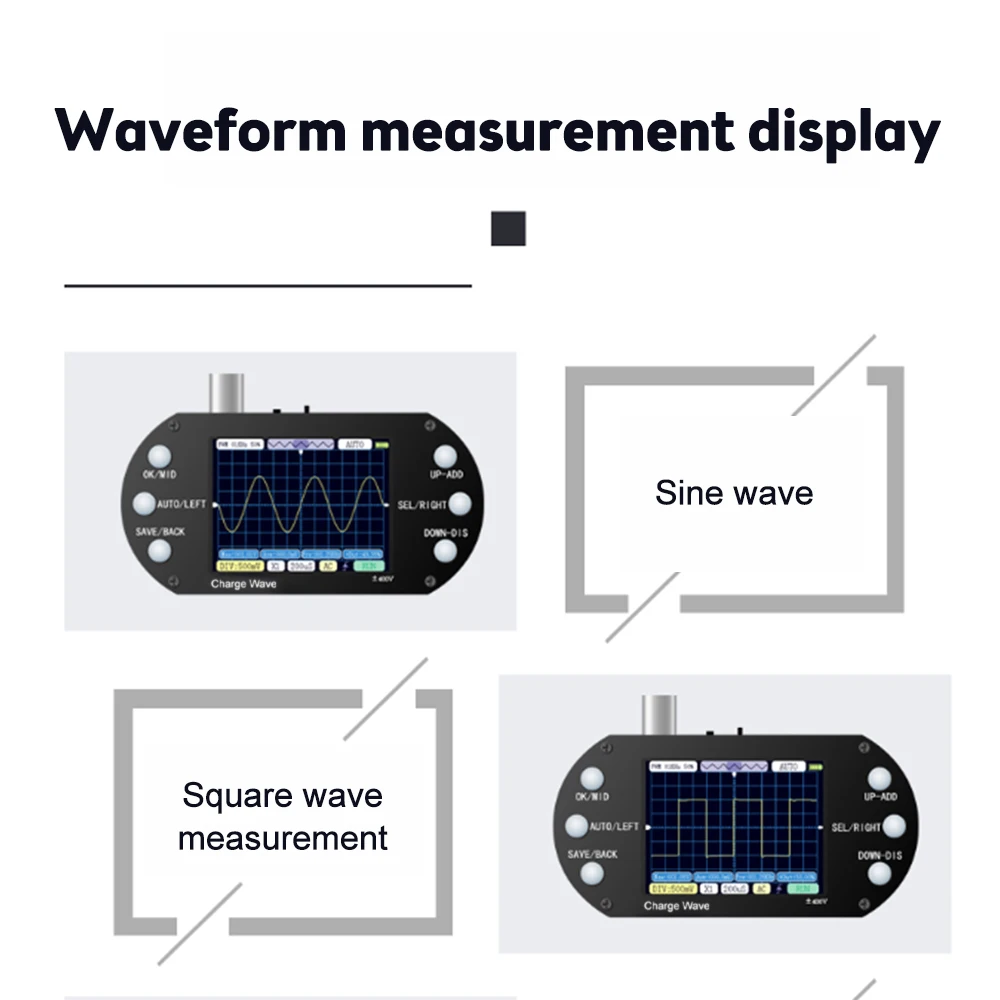 Mini oscyloskop cyfrowy 2.5Mhz częstotliwość próbkowania 200Khz pasmo AUTO 80Khz PWM do elektronicznej naprawy DIY przenośny oscyloskop