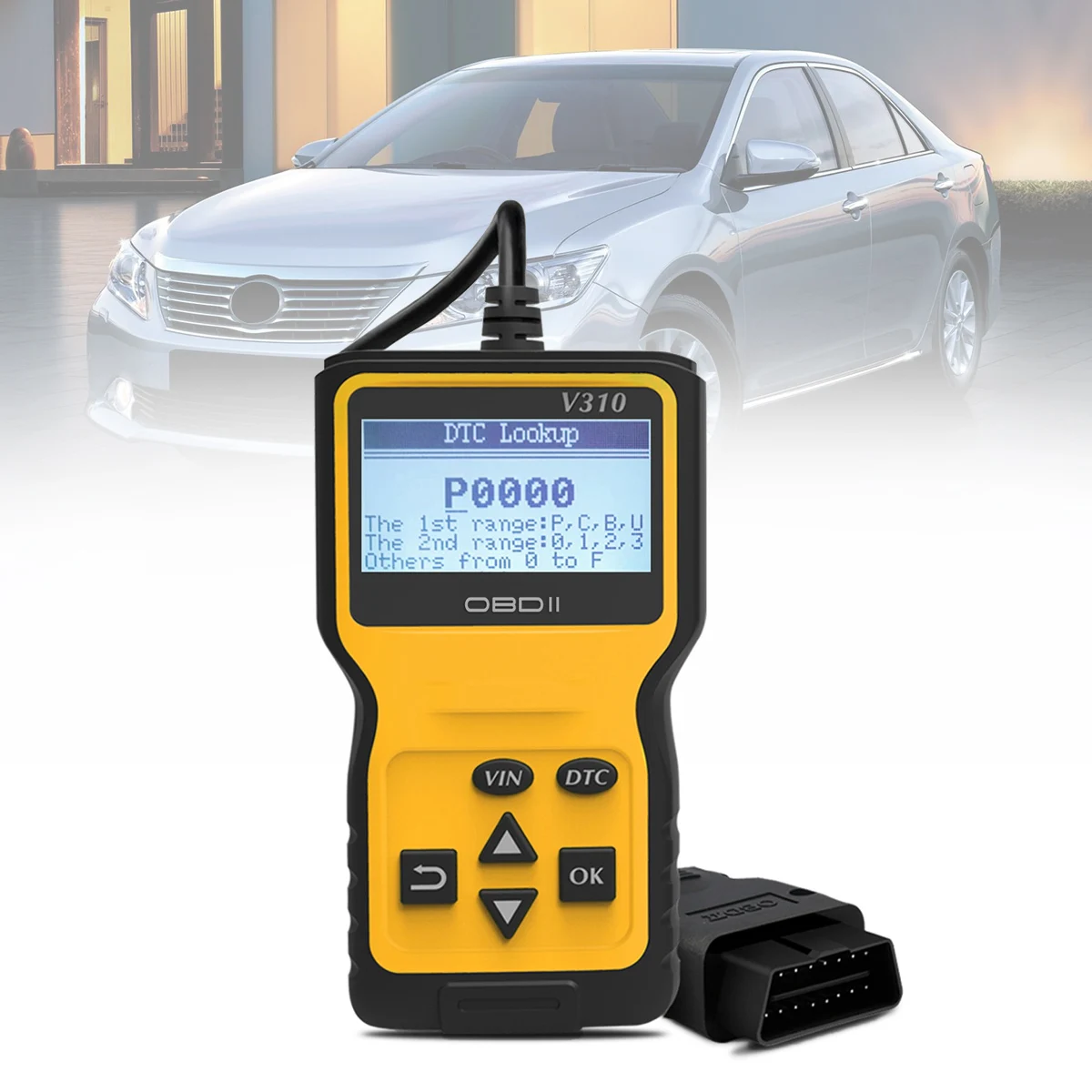 V310 OBDII 9V -16V 16 Pin Multi Languages Hand-held Universally Automobile Diagnostic Scanner Support Clear The Fault Code