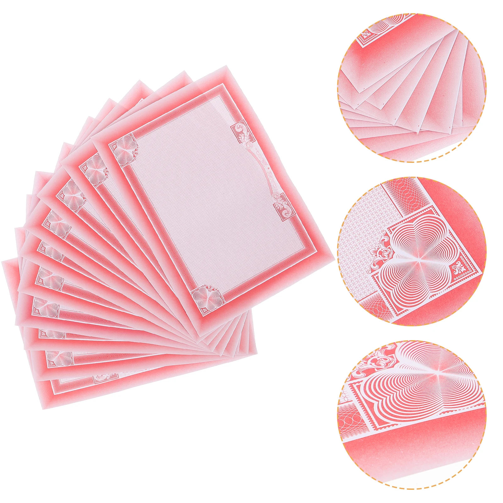 10pcs Blank Diploma Certificate Inner Pages Honor Paper 16K Vertical Horizontal Printable Writable Award Graduation Recognition