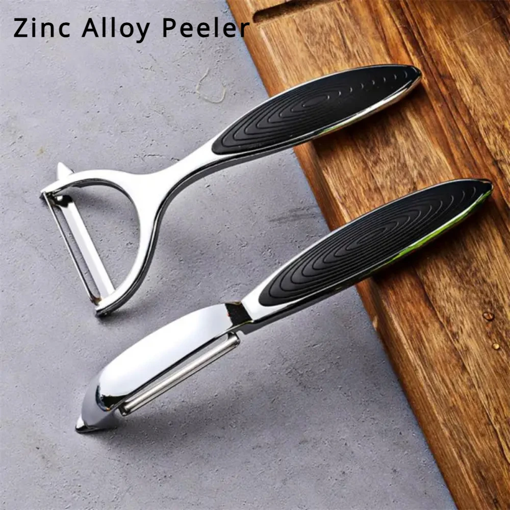 2-in-1 Stainless Steel Peeler, Fruit Peeler, Apple Peeler, Melon Peeler, Zinc Alloy Handle, Potato Peeler