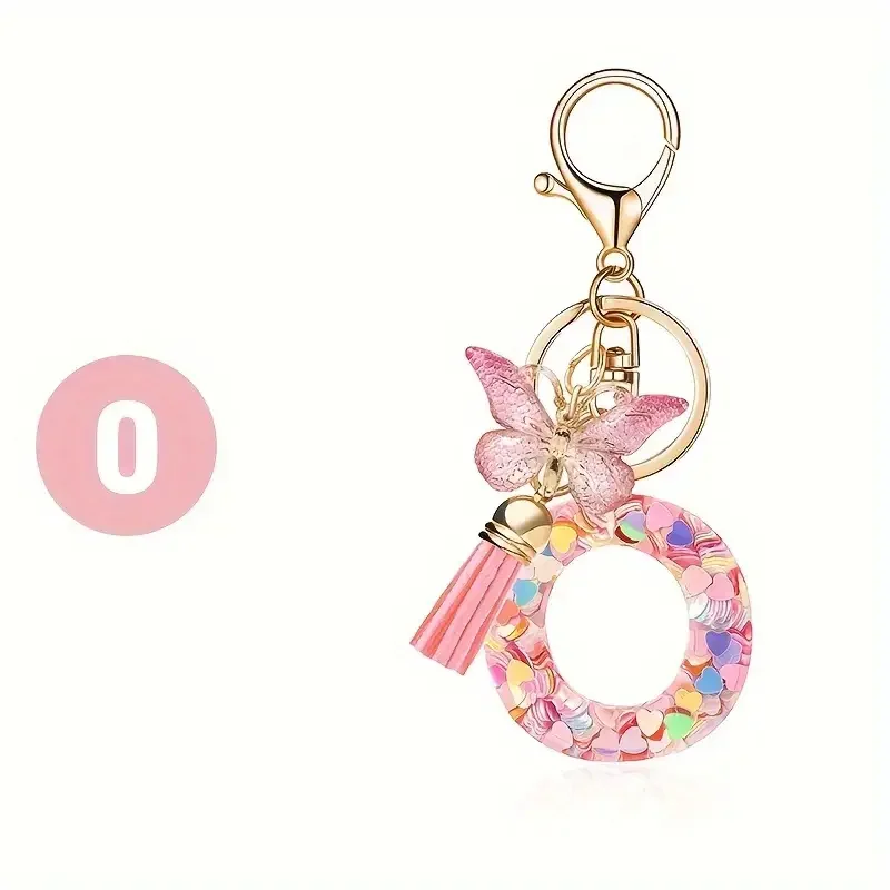 Mode DIY A-Z Buchstaben schlüsselbund Metall Halter Pendent Schlüssel Kette Frauen Auto Schlüssel Ring Einfache Brief Name Schlüssel Party geschenk Schmuck