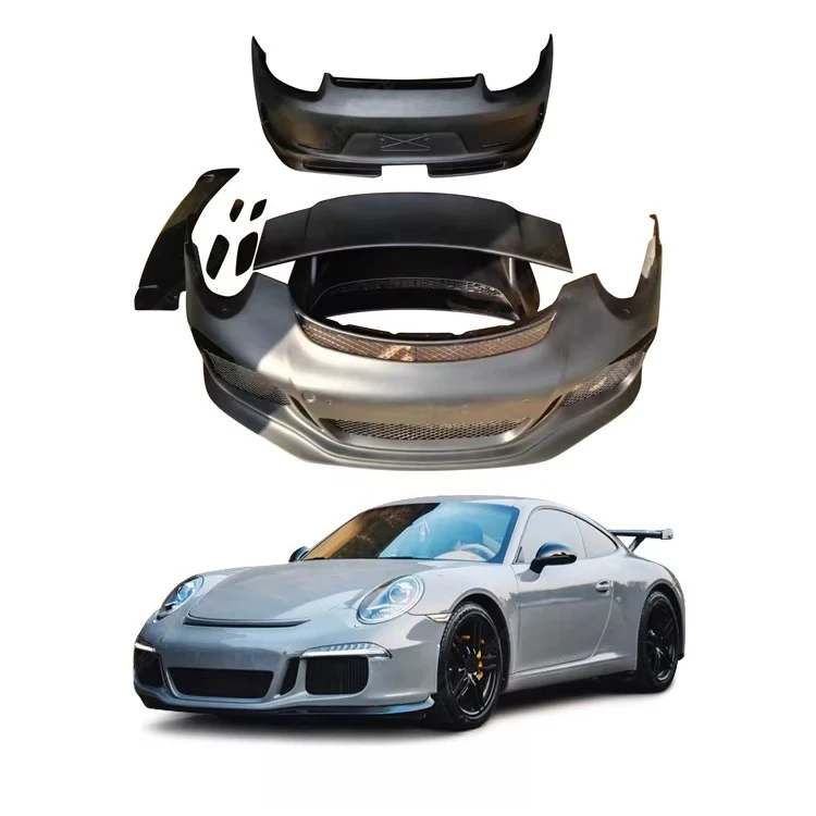

STLF 2012-2016 GT3 Style Fiberglass Full Body Kit for Porsches 911 991.1 Carrera Front Rear Bumper Spoiler Car Kits