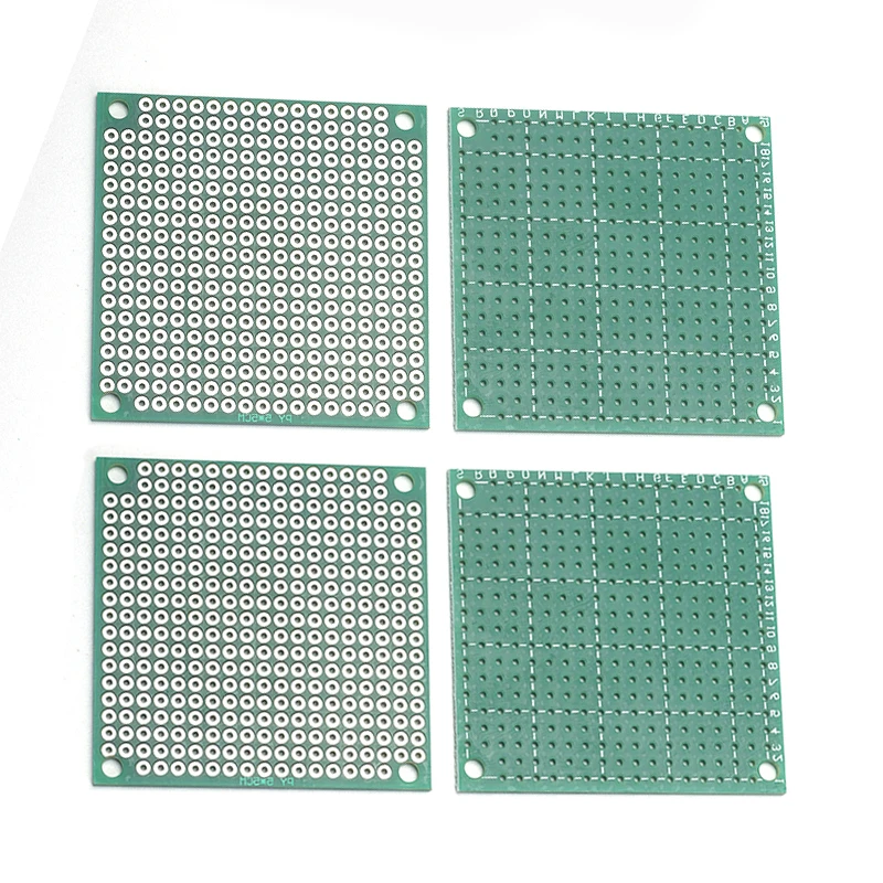 2 Stück Universelle Einseitige Leiterplatte 5*5cm 2,54mm Rastermaß Standardgröße für Elektronik-DIY-Projekte – Detail 3
