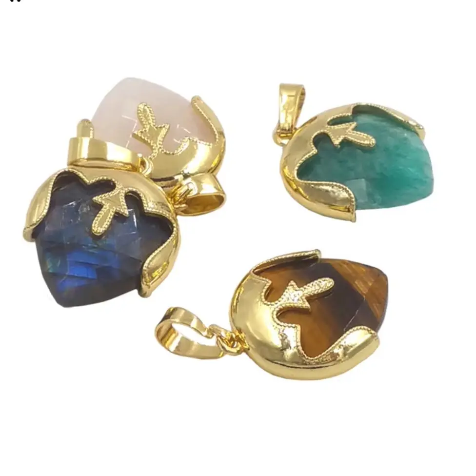 

WT-P2013 Изысканный классический красочный драгоценный камень с тонкой подвеской из 18-каратного золота для изготовления серег и ювелирных изделий