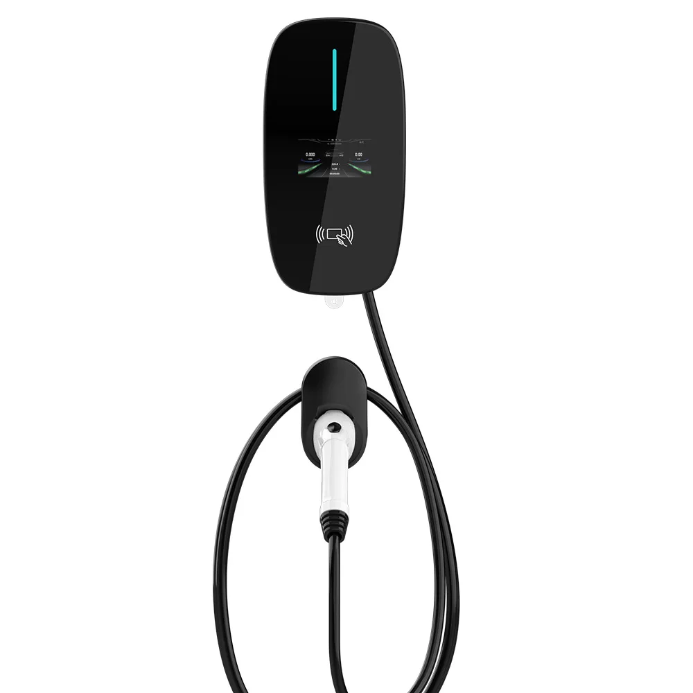 Dual plug electric vehicle charging station AC 14kW electric vehicle charger
