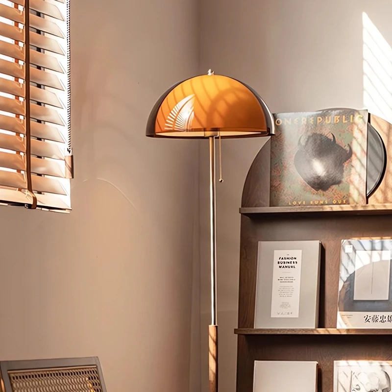 

Medieval style floor lamp, French retro wabi-sabi style living room sofa ambient light, design bedroom vertical table lamp