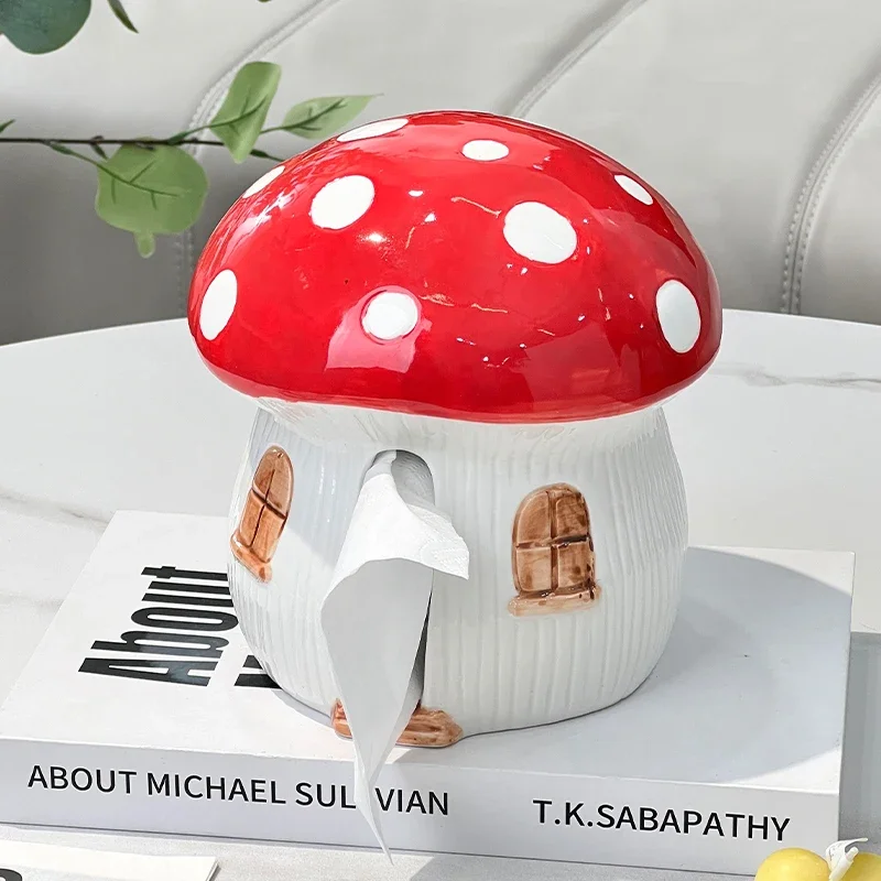 

European Style Ceramic Irregular Tissue Box Exquisite Home Bedroom Living Room Tissue Box Table Storage Tube Home Decoration New