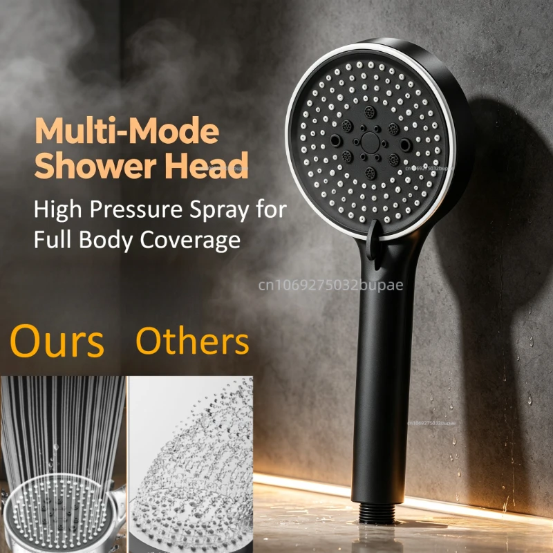 Five Speed Adjustable Shower Head Set High-pressure Showers for Bathroom Handheld Spray Shower Filter Water Saving Accessories