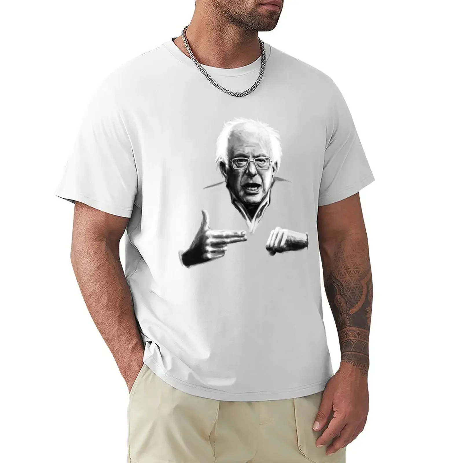 Bernie Sanders Run The Jewels T-Shirt sublime Short sleeve tee summer tops Short sleeve tee men