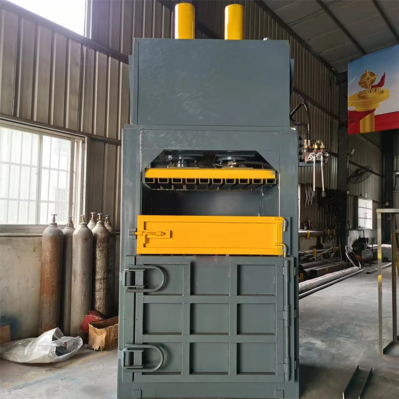 Waste Paper Hydraulic Baler Mineral Water Plastic Bottle Baler Waste Paper Box Small Vertical Hydraulic Baler