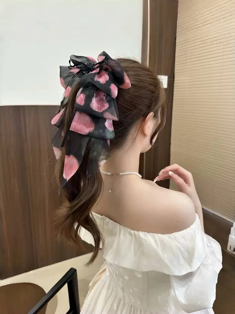 Romantische und hochwertige Atmosphäre, Schleifen-Design-Clip, vielseitiger und eleganter Haarschmuck für Frauen – Detail 3
