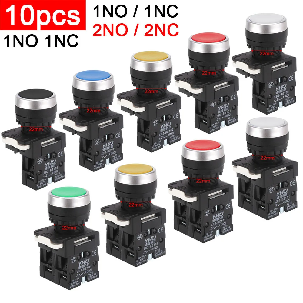 

10 шт. XB2-EA кнопка второй передачи самоблокирующаяся ручка грибовидная головка аварийная остановка XB2 самосброс Jog переключатель запуск источника питания