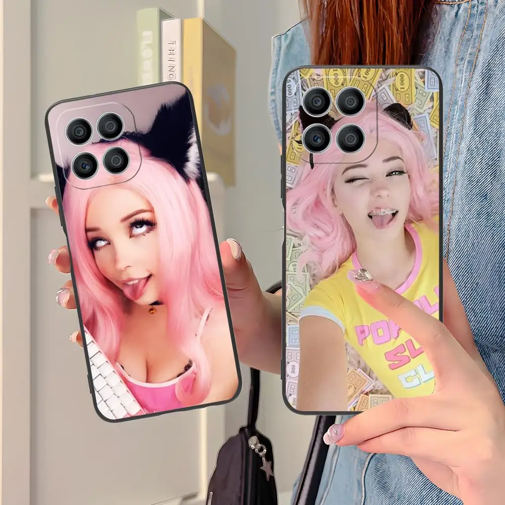 

Чехол Belle Delphine для мобильного телефона Honor 90 80 70 60 50 30 20 10 9 8 7 Pro S SE Lite 5G с цветным принтом, роскошный чехол