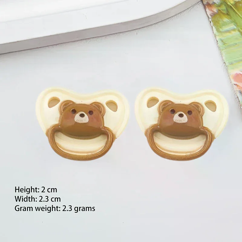 Lindo juego de chupete de muñeca en miniatura de 10, Color aleatorio, tetinas simuladas para muñecas bebés, juguete para jugar a las casitas, accesorios para muñecas bebés