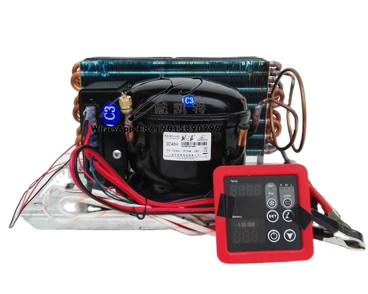 

BD65HC Small Portable DC12V 24V Condensing Unit for Freezer Fridge Dehumidifier With Temperature Control