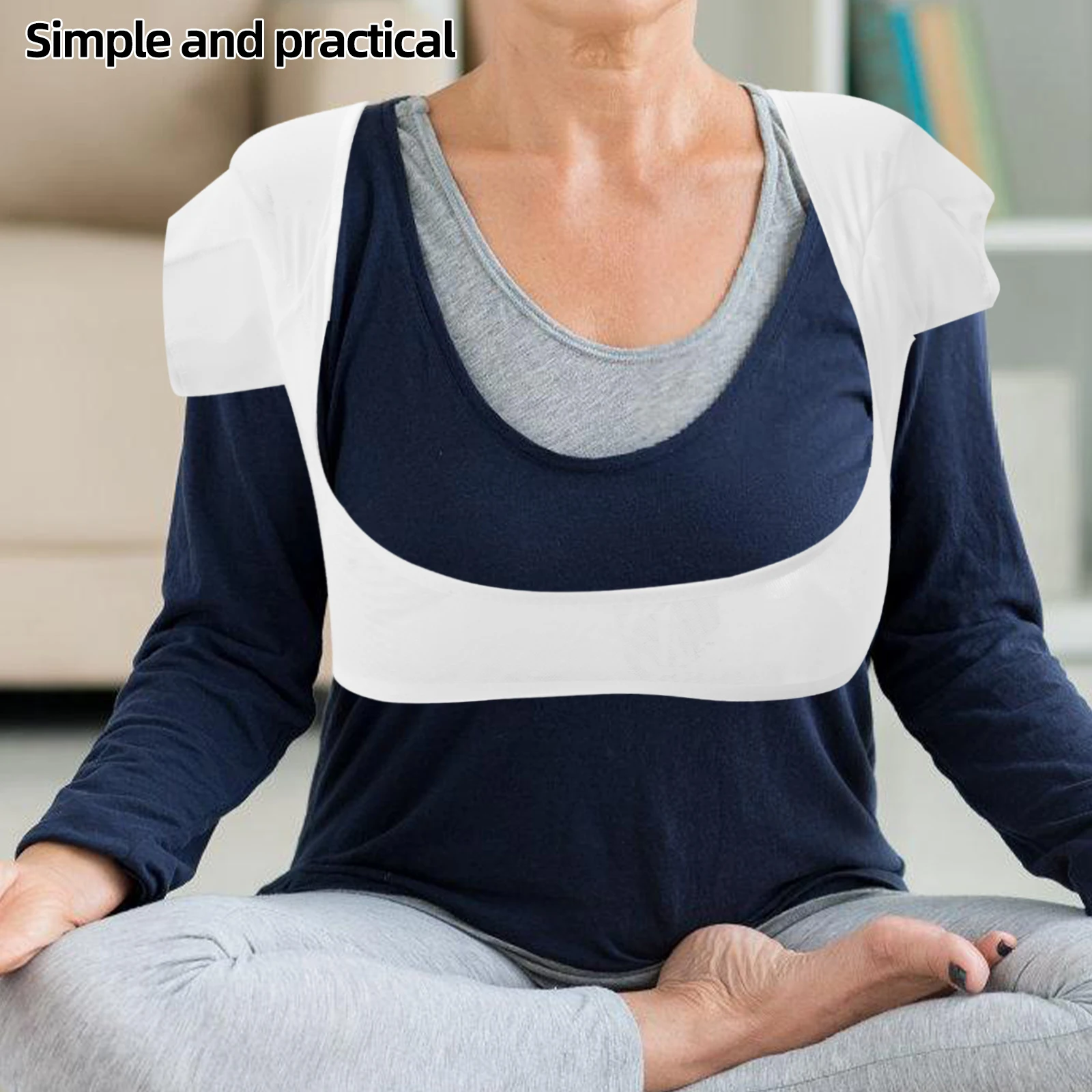 

Summer Thin Underarm Armpit Pads Sweat-proof Vest for Women 115-150lbs Skin Color Washable Reusable Mesh Cotton