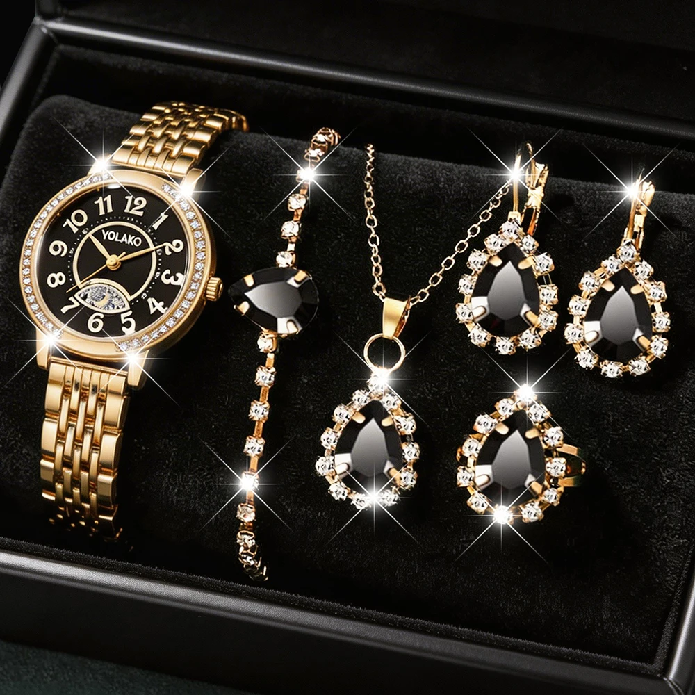 6Pcs Women's Elegant Quartz Wa - Jewels On Watches 评论和价格