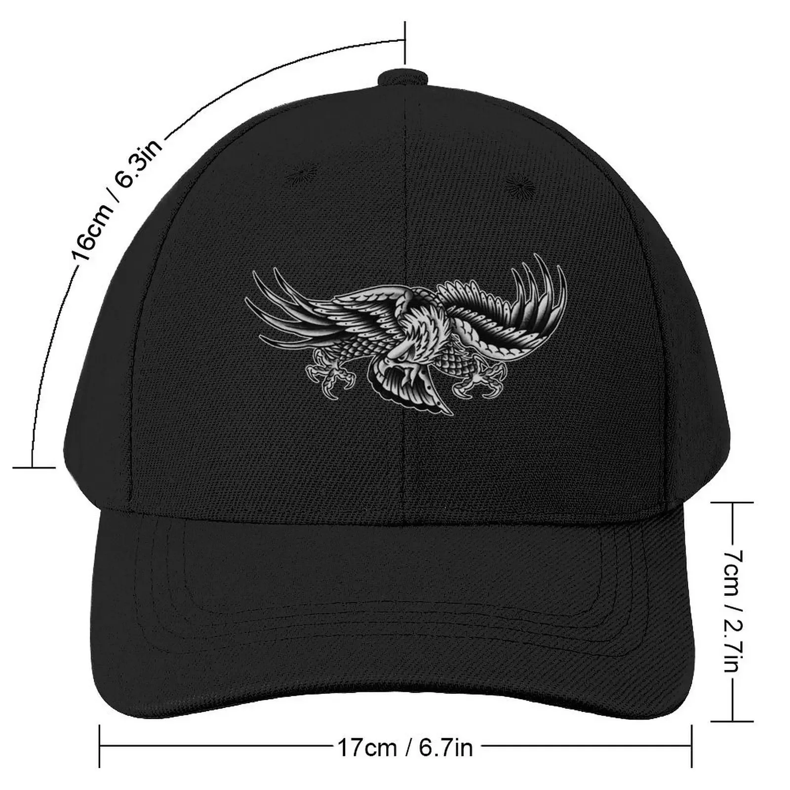 Traditional Bald Eagle Tattoo Baseball Cap Brand Man cap Wild Ball Hat birthday Luxury Woman Men's