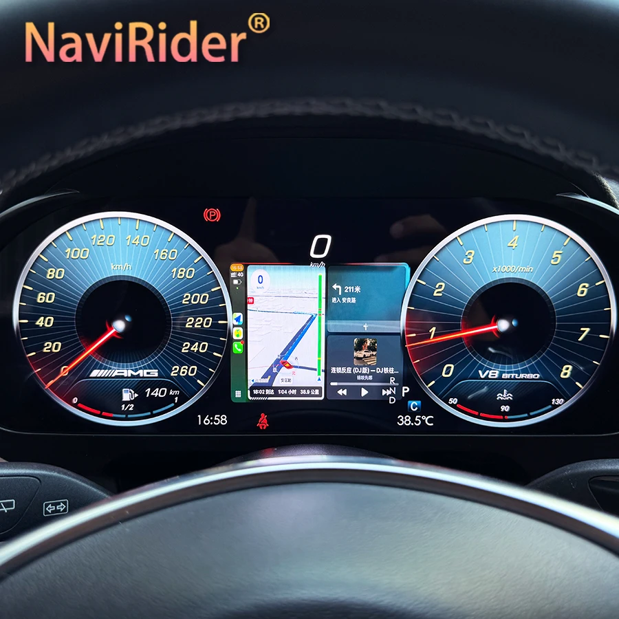 New Upgrade LCD Car Digital Cluster Instrument CockPit Speed Meter Dashboard For Benz ML/GL/GLE/GLS Class X166 W166 2012-2019