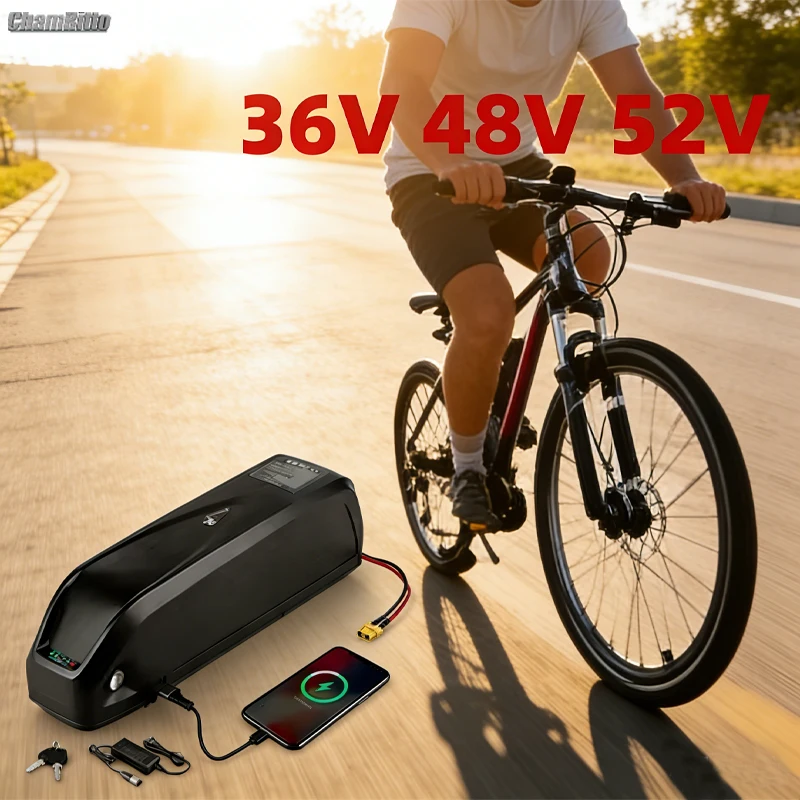 

Оригинальный аккумулятор для электровелосипеда 36В 52В 48В 20А 30Ач 40Ач 50Ач, батарейный блок 18650 для двигателей BBS02 BBS01 BBSHD 1500Вт 1000Вт 750Вт 500Вт 350Вт
