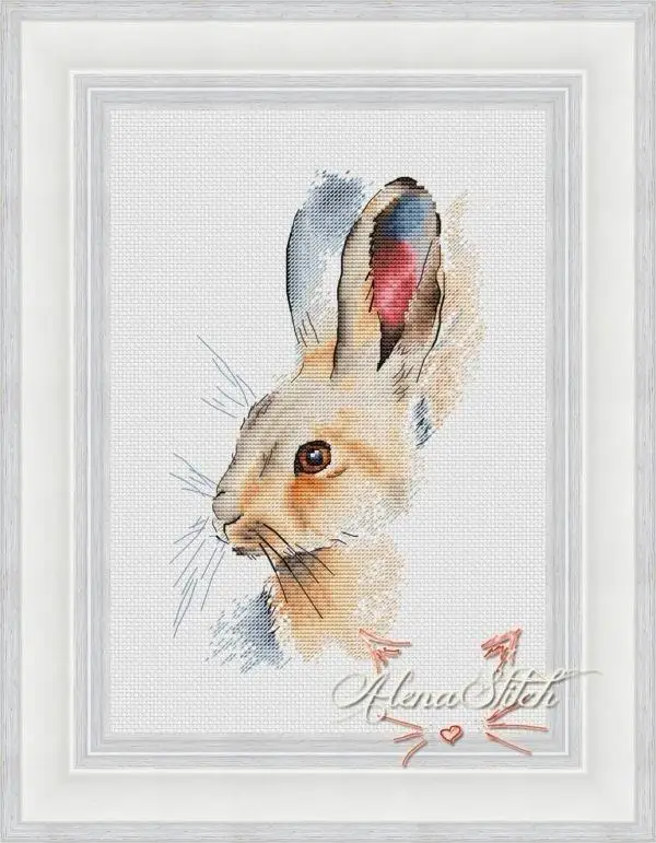 Embroidery Cross Stitch Kits Craft DIY Needlework Cotton Canva 8-Spirit Little Rabbit 24-33  32CT 28CT Metallic aida