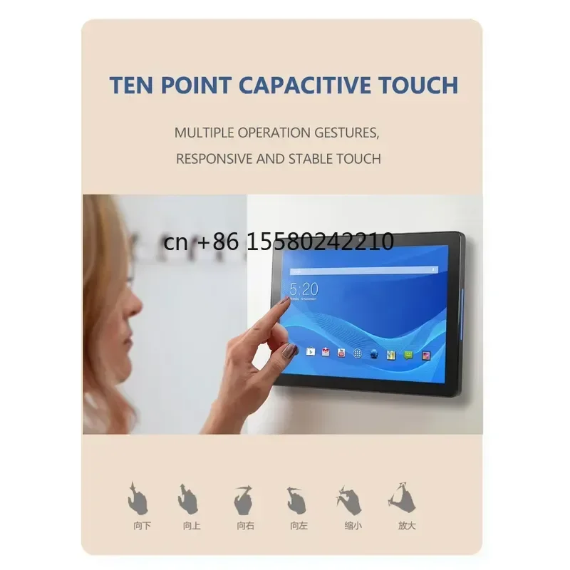 New 8 10.1 Inch Smart Home Control Panel Voice Assistant IOT Android Tablet PC Wifi POE NFC Touch Screen RK3566 for Hotel