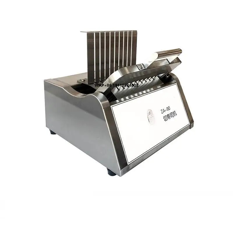 Commercial Sushi Slicer 10-Segment New Manual Sushi Roll Cutter Machine Stainless Steel Food Processor Sushi Cutting Tool