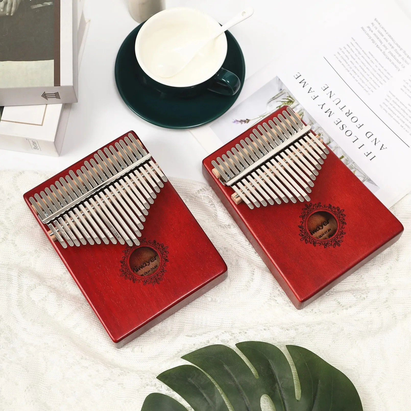 Kalimba Thumb Piano 17 21 Keys High Quality Mahogany Wood Portable Finger Piano Christmas Gifts With Accessory for Kids