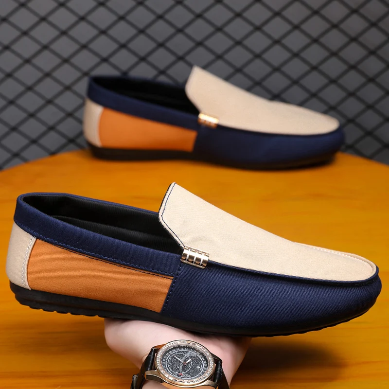 

Men's 2026 New Spring Summer Casual Shoes Plus Size Moccasins Fashion Slip-On Loafers Lightweight Driving Shoes
