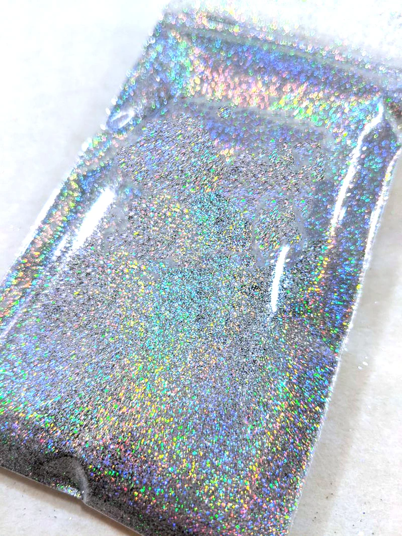 0.2 1/128 Multi-color Holographic Mirror Glitter for Nail Art,(Extra Fine Glitter), 50 Grams Holo Ultra Fine Nail Glitter Powder