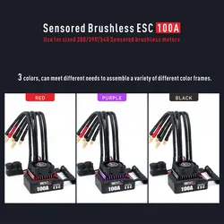 Rocket RC Sensored Brushless ESC 100A 2-3S Electric Speed Controller for 1/10 RC Drift Car 380/390/540 Sensored Brushless Motors