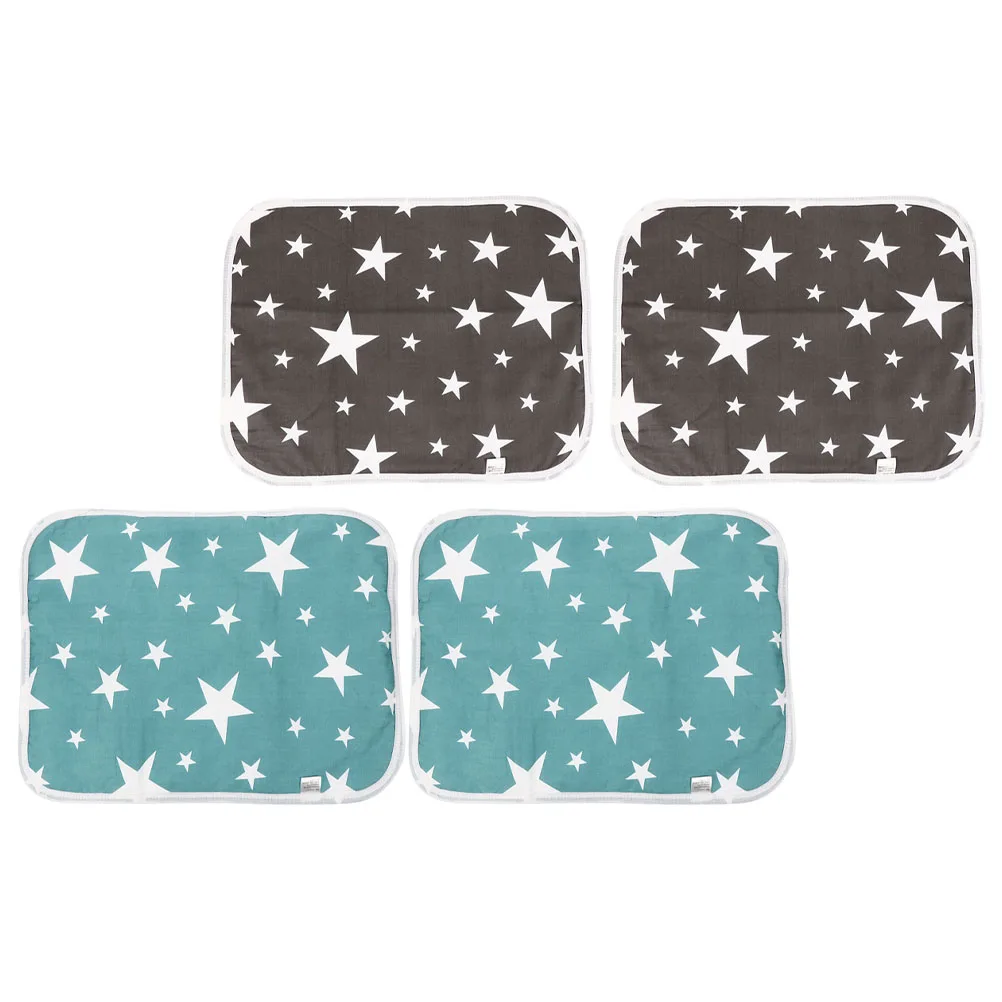 

4 Pcs Pet Training Pad Reusable Washable Cage Liner for Small Pets Guinea Pigs Rats Hamsters EVA Bottom Layer Bright Decoration