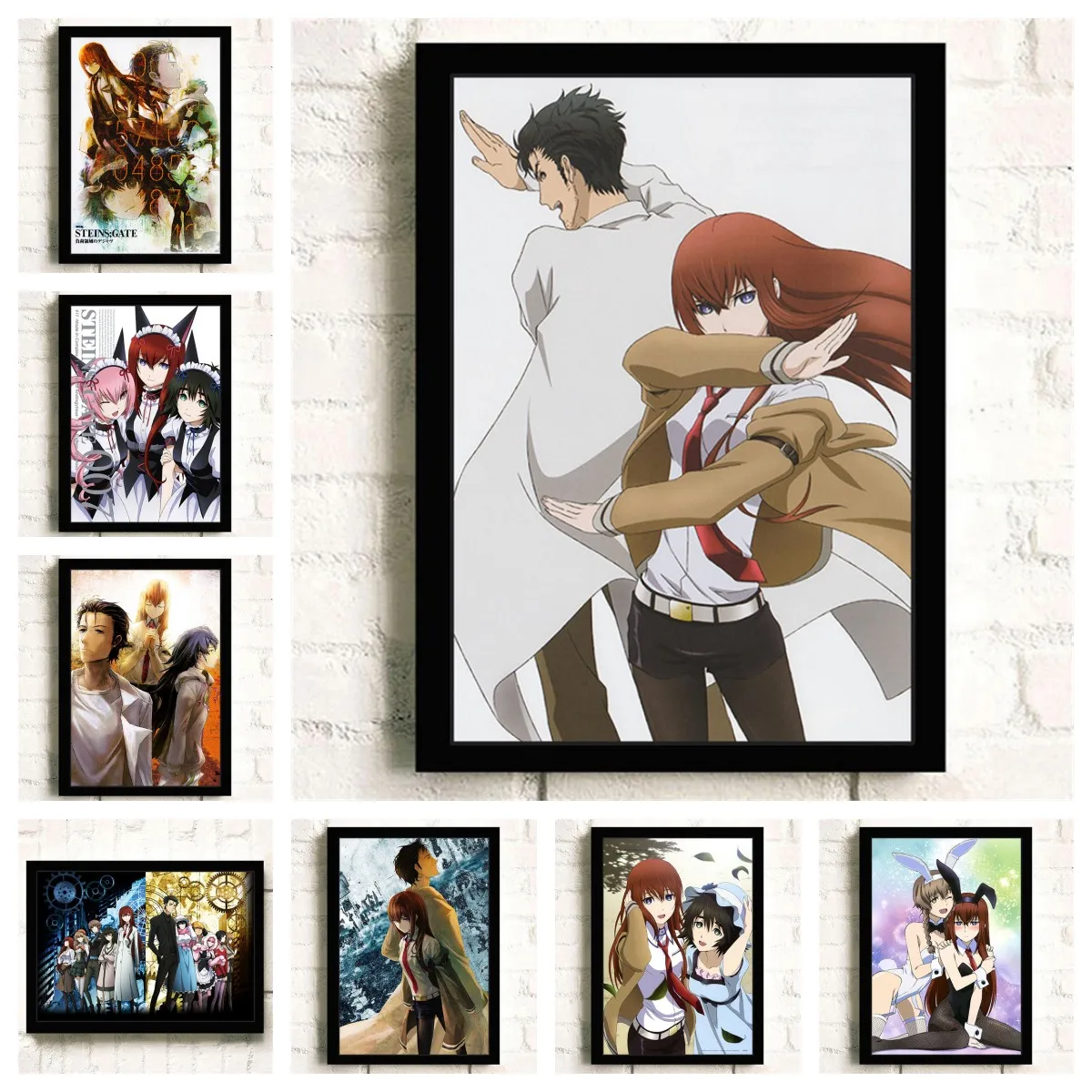 Japan Popular Sci-Fi Anime STEINS; GATE Poster Kids for Room Living Modern Kawaii Canvas Painting Wall Art Home Decor Picture